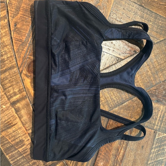 Lululemon Black and blue printed  Racerback Sports Bra - Picture 3 of 12